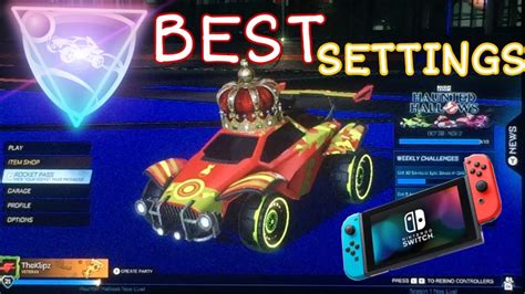 The Best Settings For Rocket League Nintendo Switch Youtube