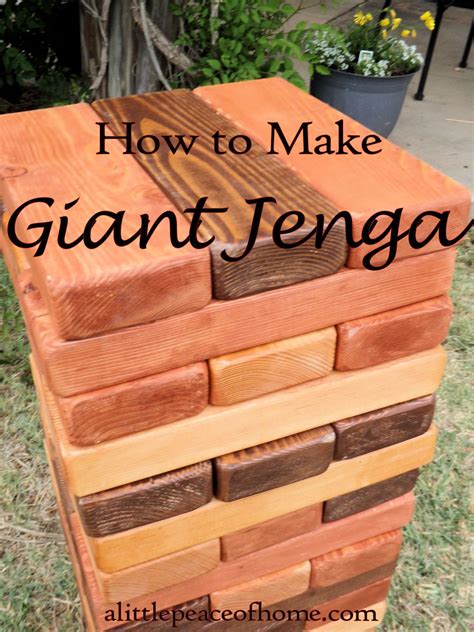 I've been dealing with some serious pinterest envy over massive jenga games and other back yard games for a while now. 3 Fun and Easy DIY Lawn Games | Jenga diy, Diy yard games, Yard jenga