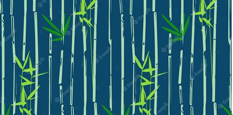 Premium Vector Bamboo Grass Oriental Wallpaper Tropical Asian Plant