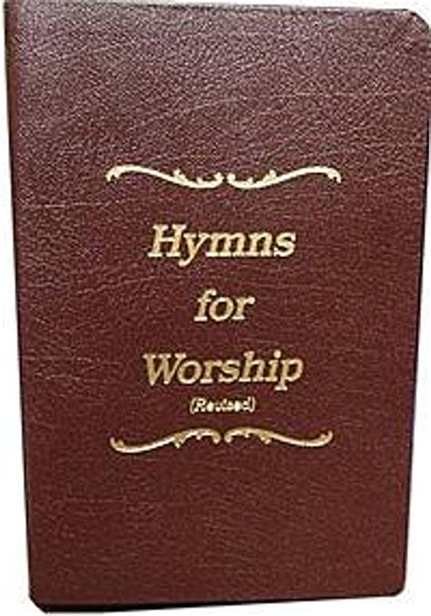 Ymns For Worship Revised Leather Hymnal Bg 19253 Stevens Music