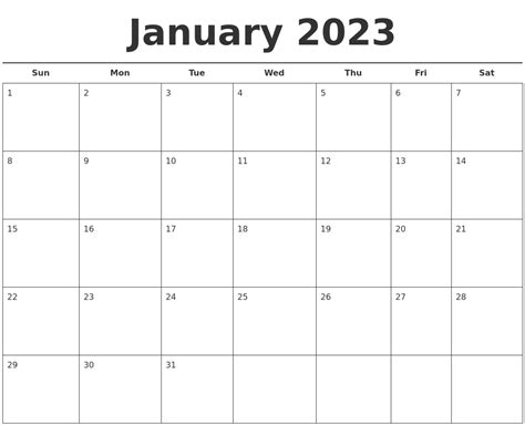 July 2023 Printable Monthly Calendar