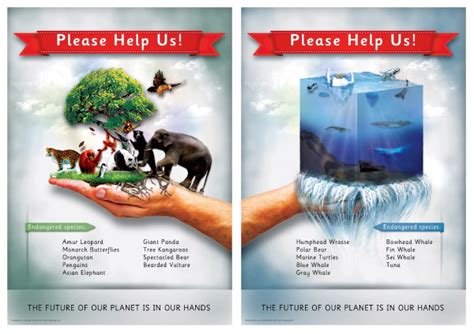 Early Learning Resources Endangered Animals Posters