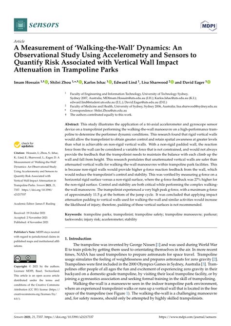 Pdf A Measurement Of ‘walking The Wall Dynamics An Observational