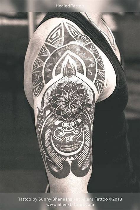 One Of My Old Work Dotwork Maori Tattoo By Sunny Bhanushali At Aliens