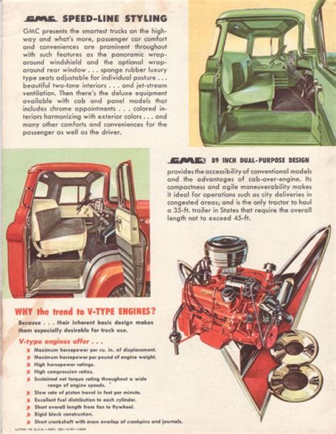 1957 Gmc 100 370 Truck Brochure