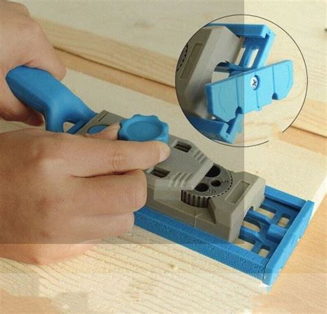 Pocket Hole And Doweling Jig Kit Set Woodworking Joinery Ebay