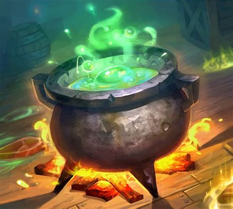 The Witchwood Full Art Hearthstone Wiki Cauldron Props Concept