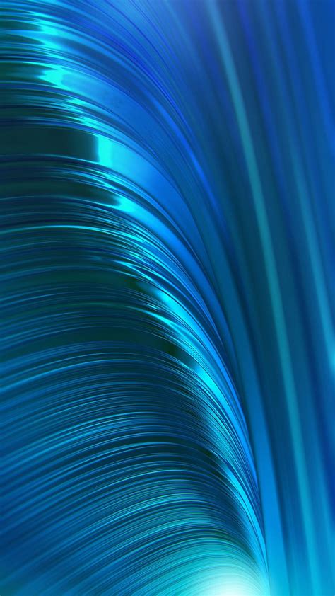 An Abstract Blue And Green Background With Wavy Lines In The Center As