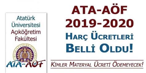 Atatürk üniversitesi açıköğretim fakültesi resmi twitter topluluğu | twuko. 2019 - 2020 Harç Ücretleri | AtaAof - Atatürk Üniversitesi Açıköğretim Fakültesi