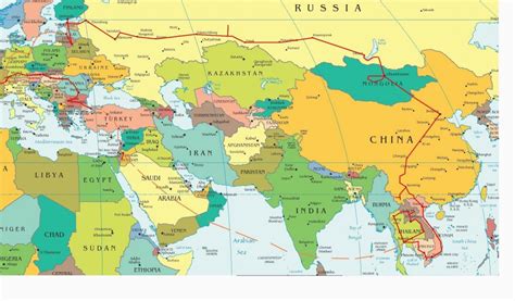 Map Of Europe And Asia Countries Eastern Europe And Middle East Partial