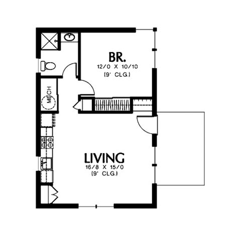 America's best house plans is delighted to offer some of the industry leading designers/architects for our collection of small house plans. Modern Style House Plan - 1 Beds 1 Baths 600 Sq/Ft Plan ...