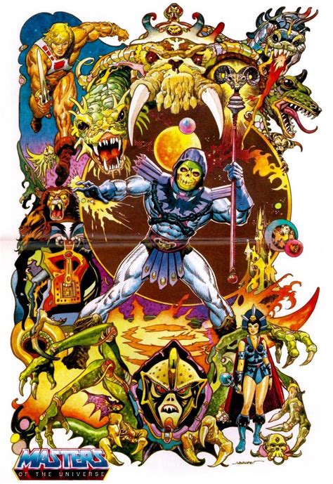 80s Masters Of The Universe Poster By Esteban Maroto Marotinhos Quadrinhos E Desenhos