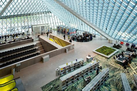 Gallery Of Seattle Central Library Inside Outside Media