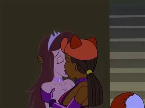 Drawn Together Foxxy Love And Princess Clara Make Out