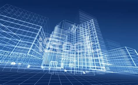 Architectural Blueprint Of Contemporary Buildings Stock Photo Royalty Free FreeImages