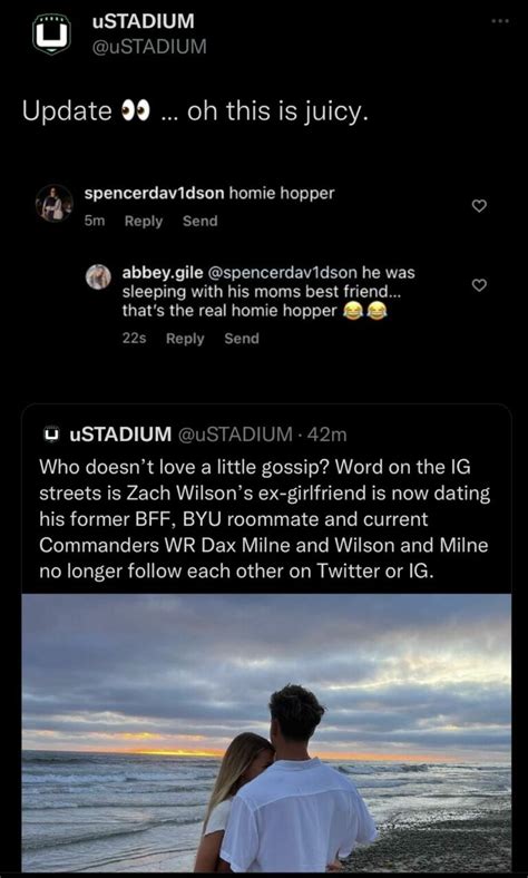 Zach Wilsons Ex Claims He Had Relationship With His Moms Best Friend
