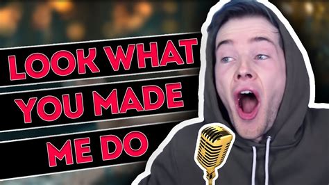 I don't like your little games don't like your tilted stage the role you made me play of the fool, no, i don't like you i don't like your perfect crime how you laugh when you lie you said the gun was mine isn't cool, no, i don't like you. DanTDM Sings Look What You Made Me Do - YouTube