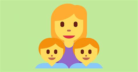 👩‍👦‍👦 Emoji De Familia Mujer Niño Niño 7 Significados Y Botón De