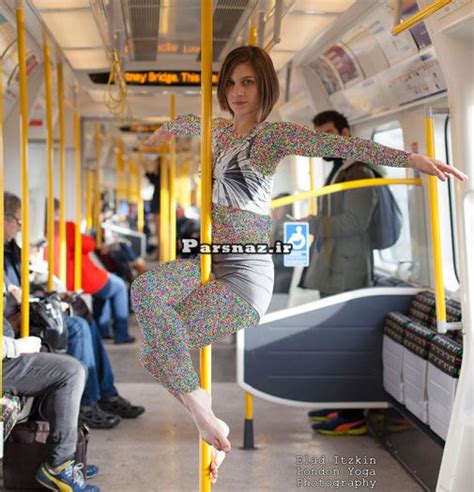 عکس های دیدنی از رقص دختر در مترو