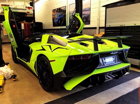 Lamborghini Aventador Super Veloce Roadster Painted In Verde Singh
