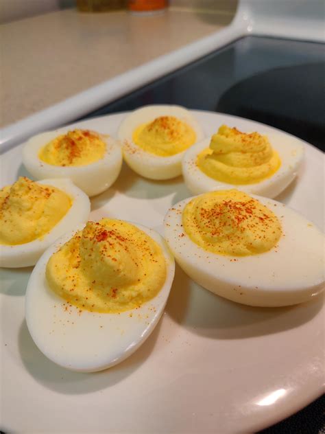 Homemade Deviled Eggs With Smoked Paprika Food