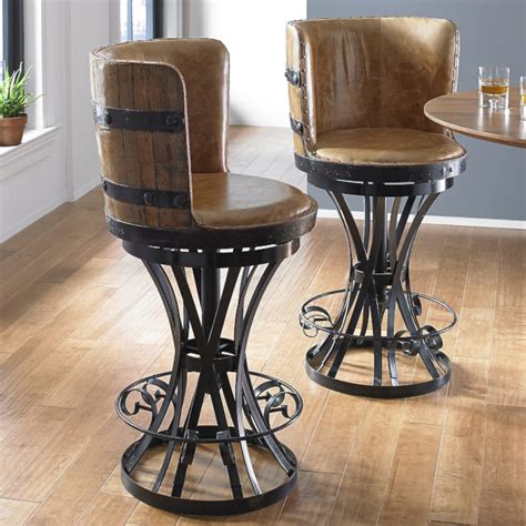 These Barrel Bar Stools Are Perfect For Any Rustic Home Bar