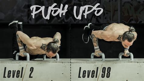 Push Ups Lvl 1 Lvl 100 Total Beginner Super Human Strength Youtube