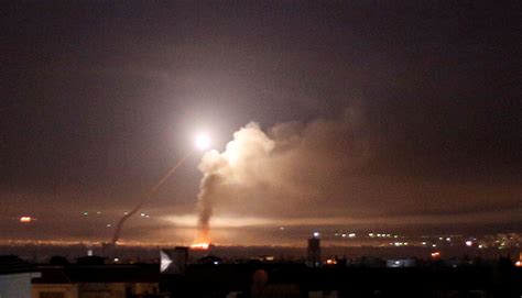 Israeli Missiles Strike Damascus Syrian Defence Ministry Says