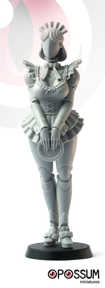 Robot Girl 90mm Resin Figure Etsy