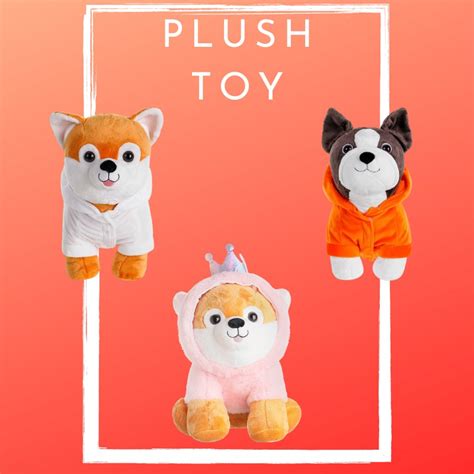 Miniso Stuffed Dog Animals Plush Toy Cute Dog Stuffed Toys Shopee