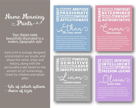 Free Printable Name Meanings Click On Each Name To See Its Meaning And