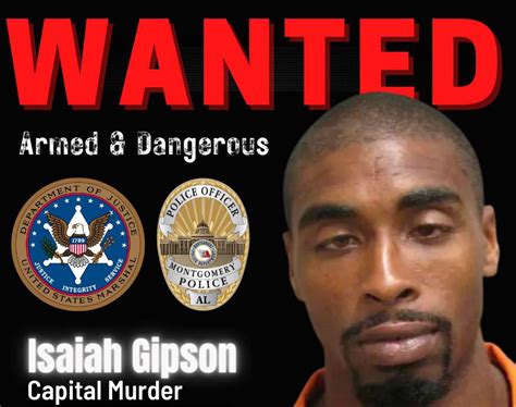 ‘armed And Dangerous Capital Murder Suspect Now In Custody In Montgomery