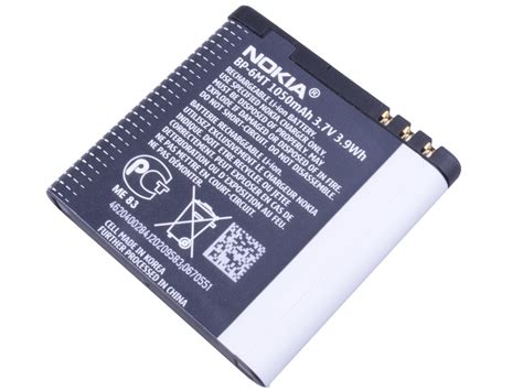 Baterie Nokia Bp 6mt Li Ion 36v 1050mah Nokia E51 N81 N81 8gb N82