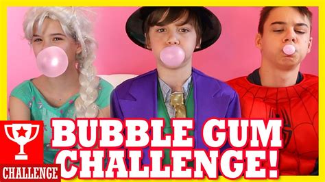 Bubble Gum Challenge Bubble Gum Taste Test Youtube