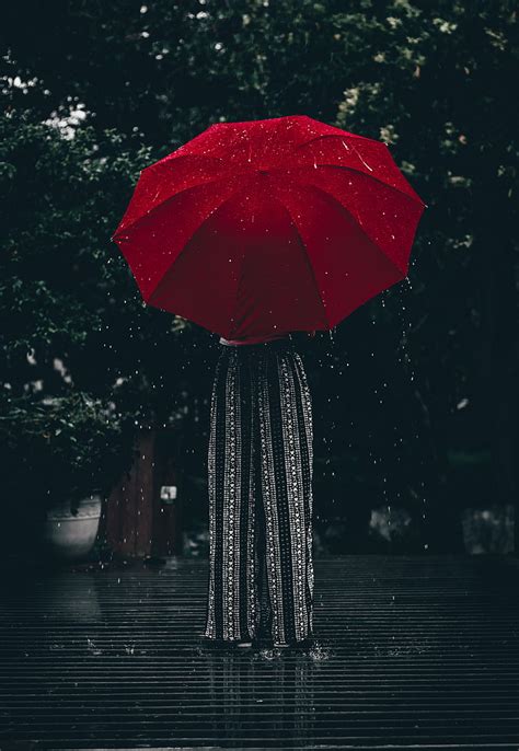 1600x900px Free Download Hd Wallpaper Red Umbrella Girl Rain