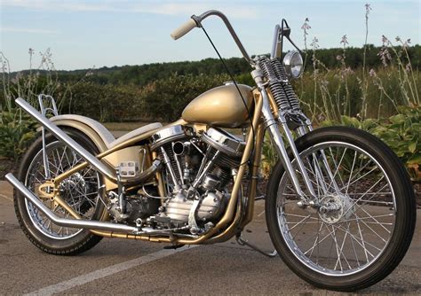 Harley Davidson Panhead Chopper Right Side Bike Urious