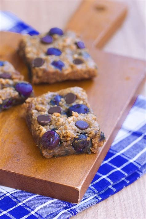 Chocolate Chip Blueberry Bars With A Flourless Option