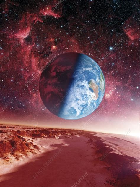 Alien Planet Artwork Stock Image C0114035 Science Photo Library