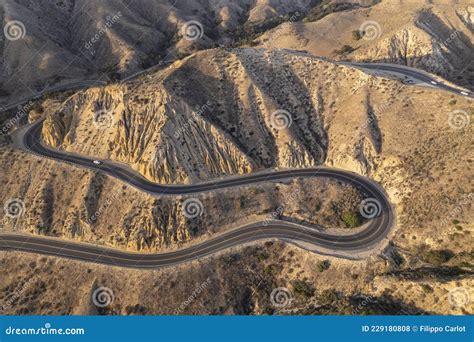 Road Curves Mountain Sunset Stock Photo Image Of Nature Hill 229180808