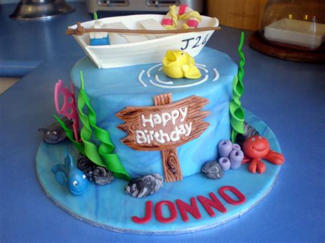 This awesome gone fishing birthday party was submitted by lauren haddox of lauren haddox designs. Sugar Siren Cakes Mackay: Fishing Birthday Cake