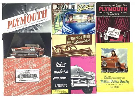 Lot 20 Vintage Car Dealer Brochure Books Pamphlets