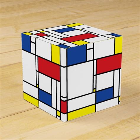 Mondrian Minimalist Geometric De Stijl Modern Art Favor Box Zazzle
