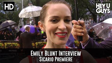 Emily Blunt Interview Sicario Premiere Youtube