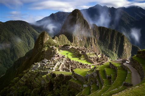 Machu Picchu Mountains Landscape Peru South America Wallpapers Hd