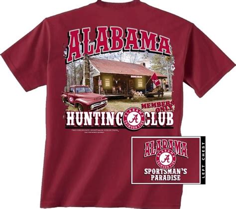 Alabama Hunting Club Tee Alabama T Shirts Alabama