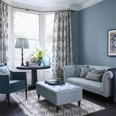 Rooms Of Inspiration Blue And Gray Living Room