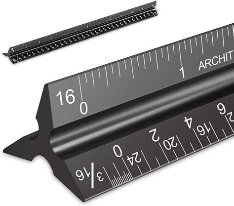 Architectural Scale Ruler Imperial Measurements 12 Laser Etched