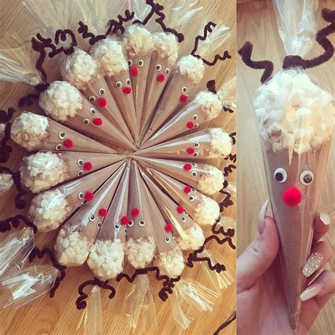 How Cute Are These Rudolph Hot Chocolate Cones 😍 ️ Filled With Cadburys