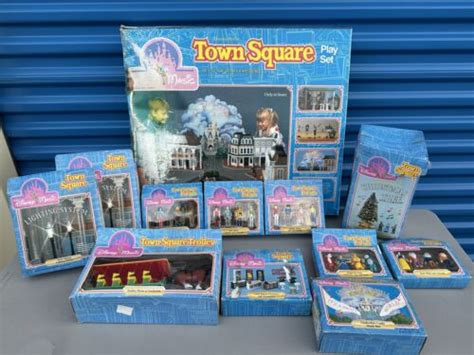 Sears 1988 Disney Town Square Playset Complete Collection Christmas
