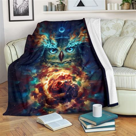 Owl Galaxy Premium Blanket Blanket T Fleece Blanket Blanket